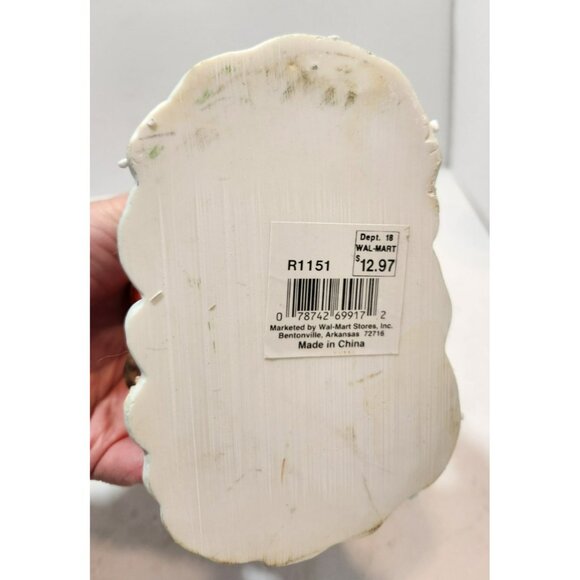 Vintage Ceramic Santa Building Birdhouse Collectible Figurine Made for Walmart - Picture 9 of 16